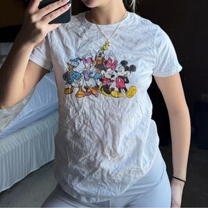 Amazon White T-Shirt with Cartoon Characters